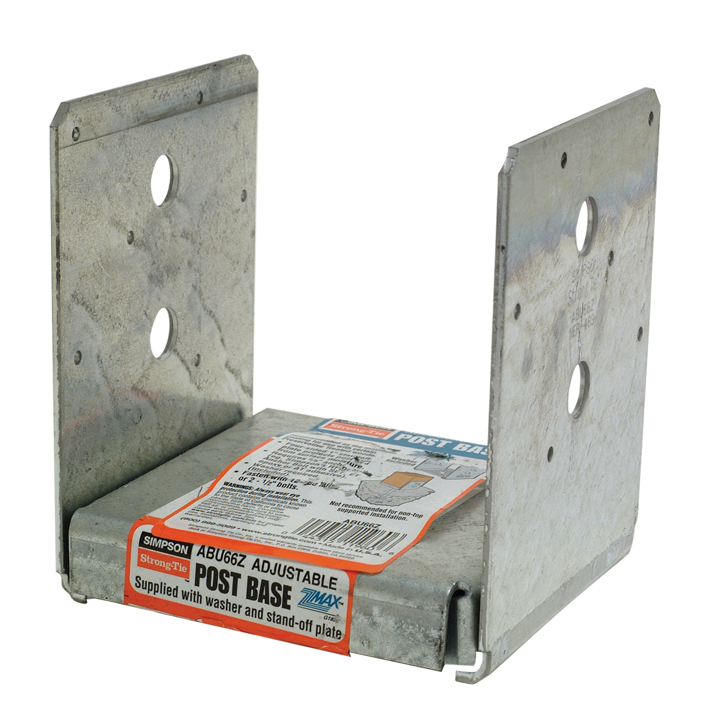 Simpson Strong-Tie ABU66Z ABU ZMAX® Galvanized Adjustable Standoff Post Base for 6x6