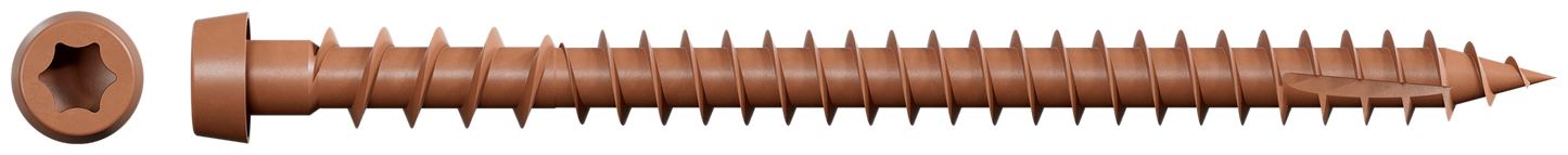 Simpson Strong-Tie DCU234STN03 Deck-Drive™ DCU COMPOSITE Screw (Collated) — #10 x 2-3/4 in. Quik Guard® Tan 03 (1000-Qty)