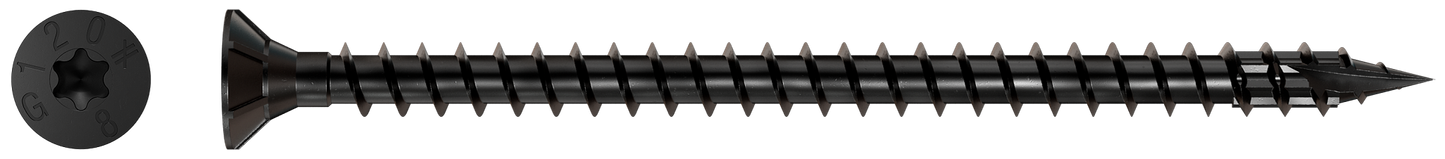 Simpson Strong-Tie SDCF8X120-R50 Strong-Drive® SDCF TIMBER-CF Screw — 0.315 in. x 4-3/4 in. T40, E-Coat® (50-Qty)