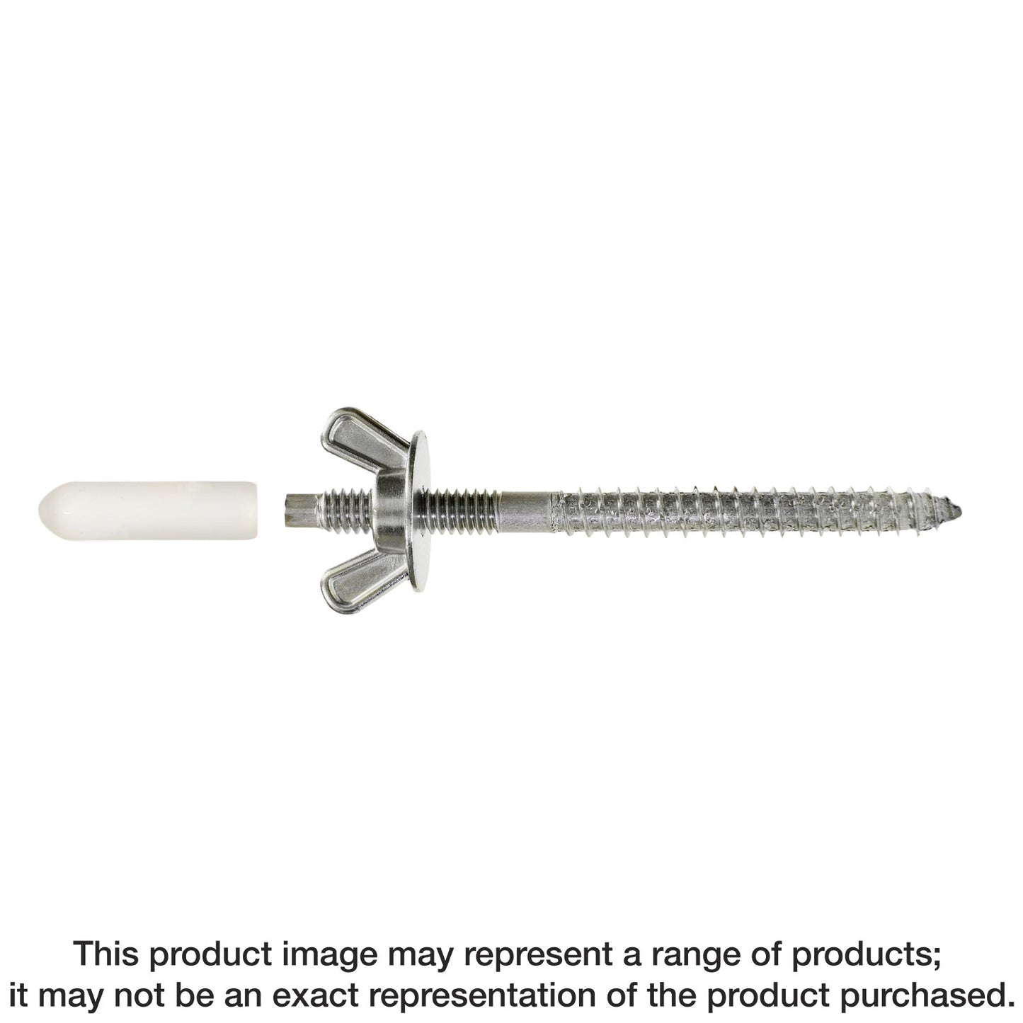 Simpson Strong-Tie SPS25344-KT Storm-Panel Screw — 1/4 in. x 3-7/16 in. Type 302 (25-Qty)
