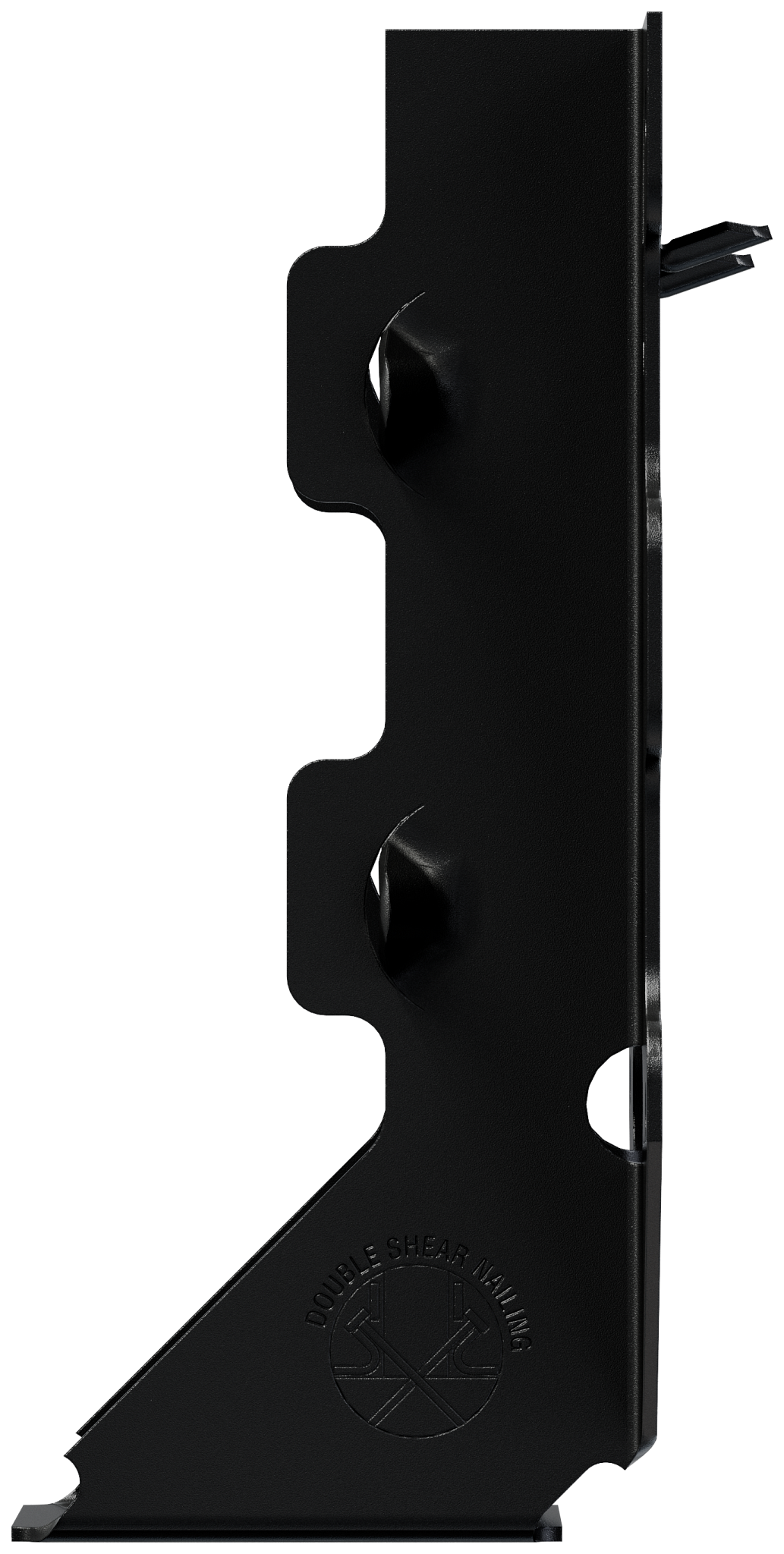 Simpson Strong-Tie LUS26PC Outdoor Accents® LUSPC ZMAX®, Black Powder-Coated Face-Mount Joist Hanger for 2x6 (Pack of 12)
