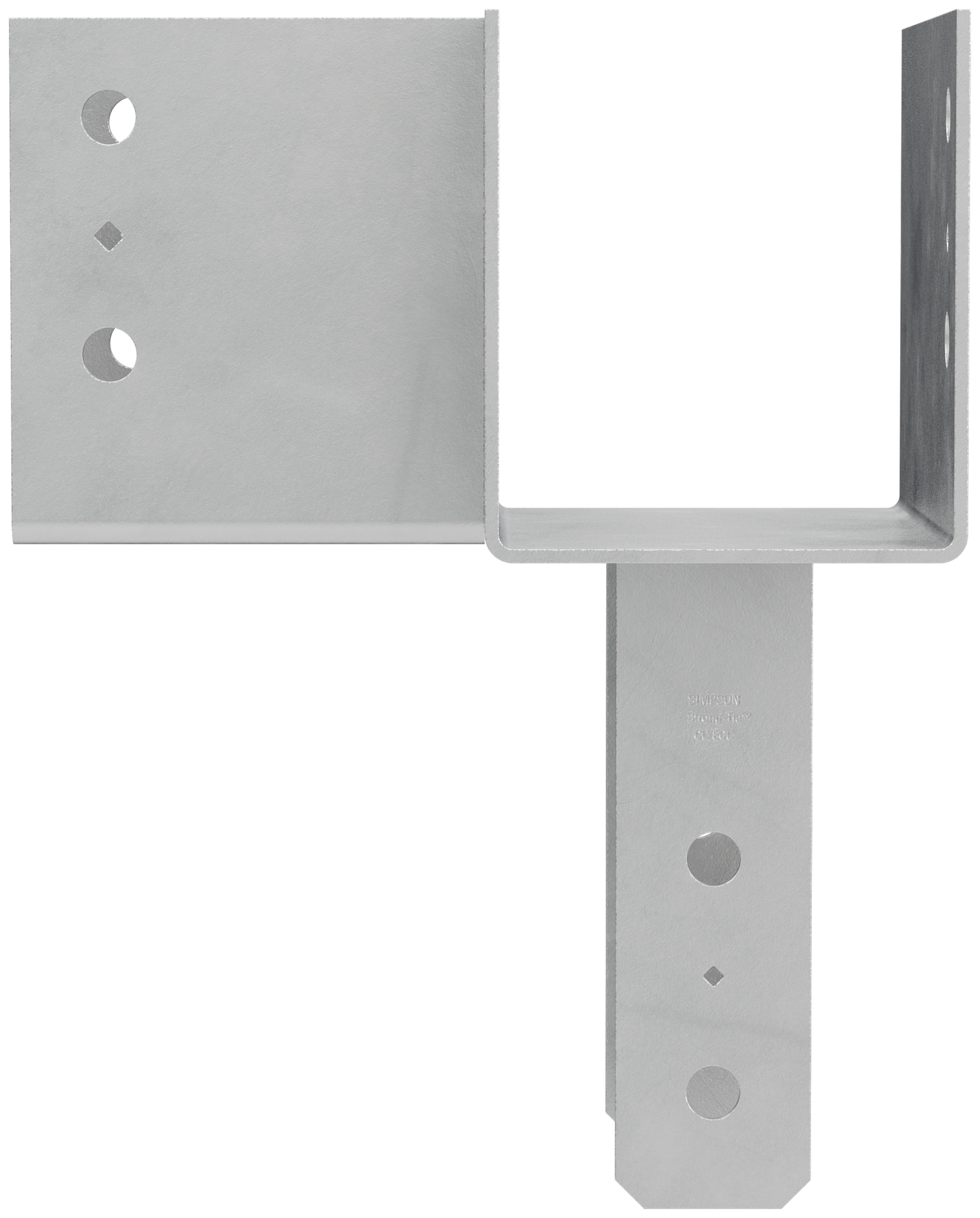 Simpson Strong-Tie ECCLL666HDG ECCLL HDG L-Shape End Column Cap for 6x Beams, 6x Post, Skewed Left
