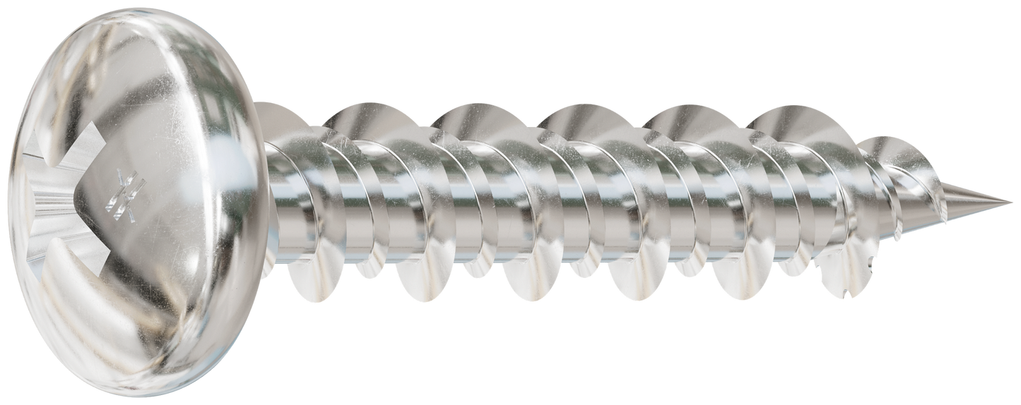 Simpson Strong-Tie T10J100PXM Marine Screw, Pan Head — #10 x 1 in. #2 Phillips Drive, Type 316 (1000-Qty) (Pack of 6)