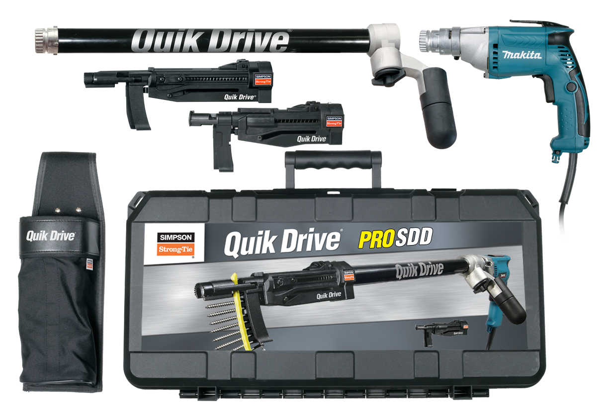 Simpson Strong-Tie PROSDDM25K Quik Drive® PROSDD Multi-Purpose Combo System w/ Makita® 2500 RPM Screwdriver Motor (Pack of 60)
