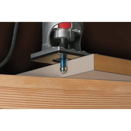 BOSCH 85245SMC 3/8 In. x 1 In. Carbide-Tipped Single-Flute Shear Angle Pilot Panel Router Bit