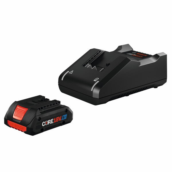 BOSCH GXS18V-15N15 18V Starter Kit with (1) CORE18V® 4 Ah Advanced Power Battery and 18V Standard Battery Charger