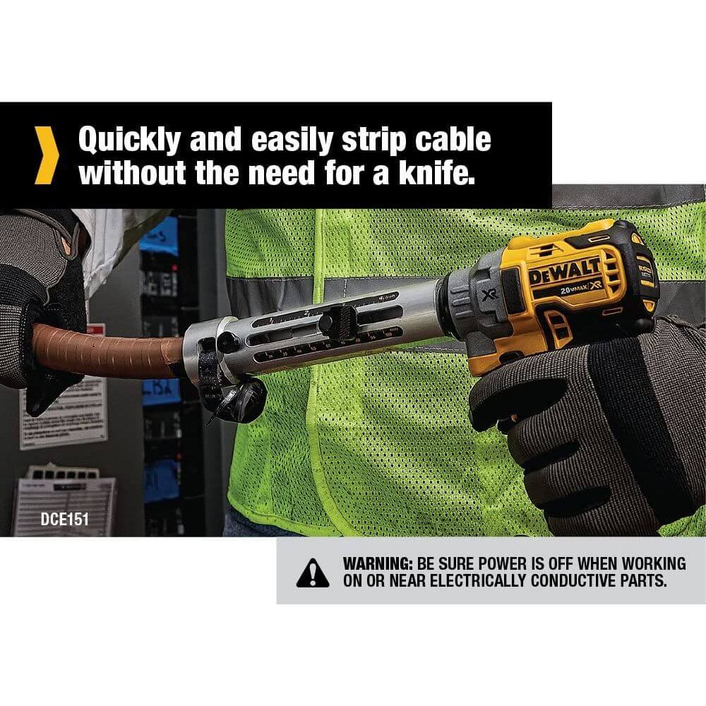 DEWALT DCE151B 20V MAX* XR® Cordless Cable Stripper (Tool Only)