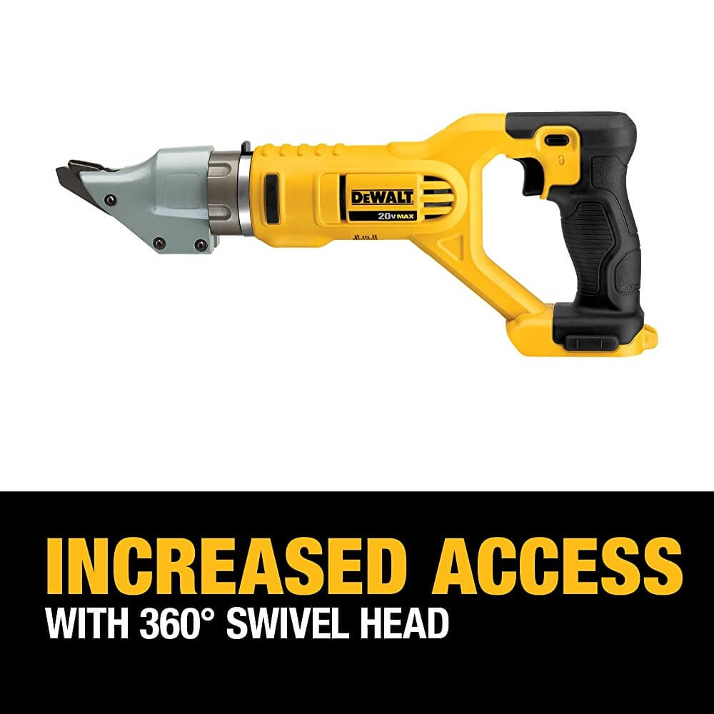 DEWALT DCS494B 20V MAX* 14ga Swivel Head Double Cut Shears