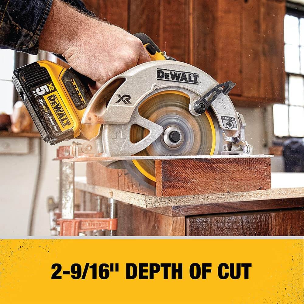 DEWALT DCS570P1 20V MAX* 7-1/4-Inch Cordless Circular Saw with Brake Kit