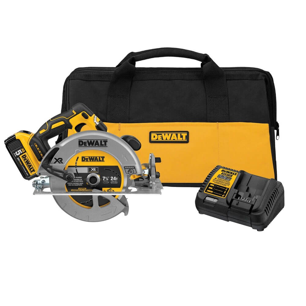 DEWALT DCS570P1 20V MAX* 7-1/4-Inch Cordless Circular Saw with Brake Kit