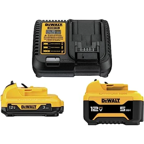DEWALT DCB135C 12V Starter Kit 3Ah and 5Ah Battery with Charger