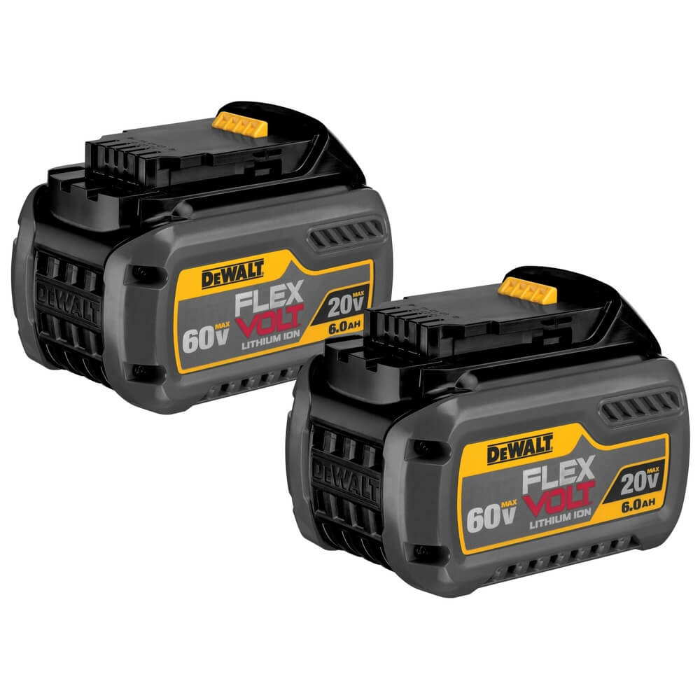 DEWALT DCB606-2 FLEXVOLT® 20/60V MAX* Battery Pack 6.0AH (2 PK)