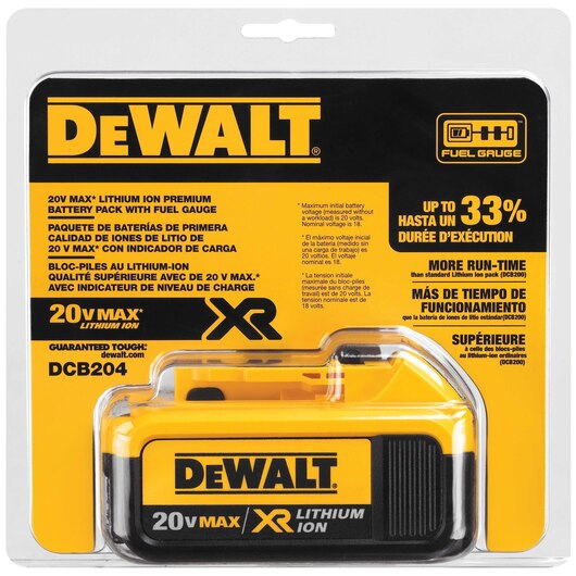 DeWalt DCB204 20V MAX XR Lithium Ion Battery Pack