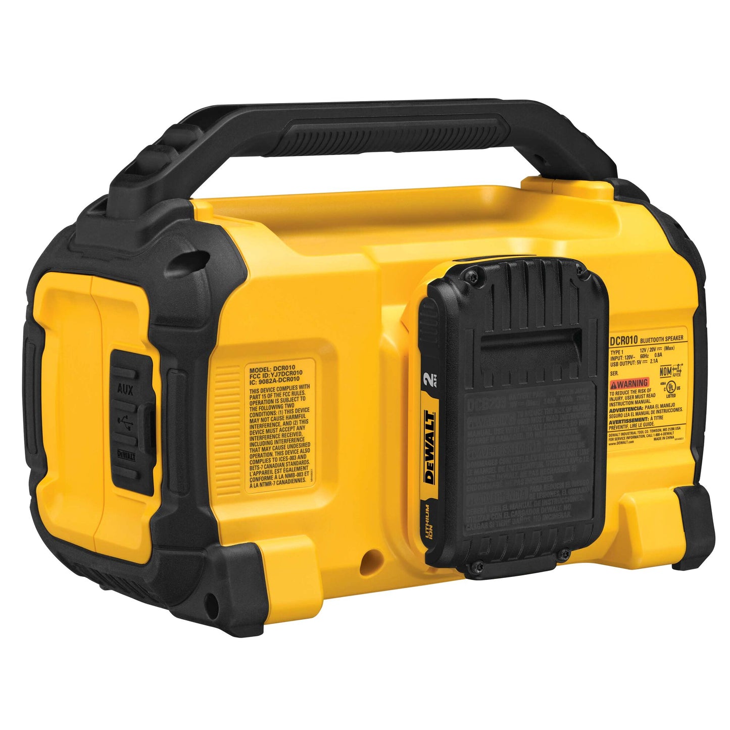 DEWALT DCR010 12V/20V MAX* Jobsite Bluetooth® Speaker
