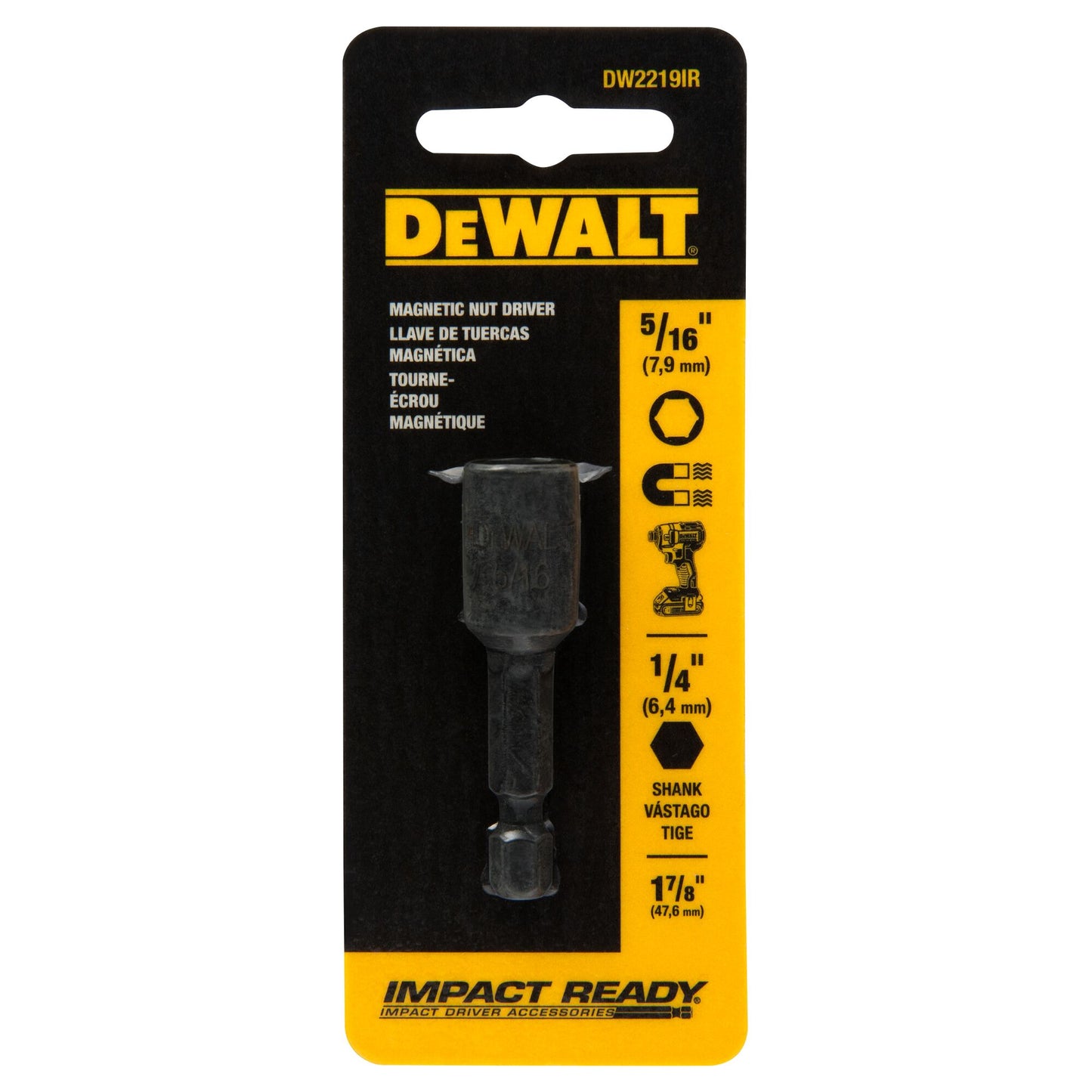 DeWalt DW2218 Z 1/4 X 1-7/8 Mag Socket Driver