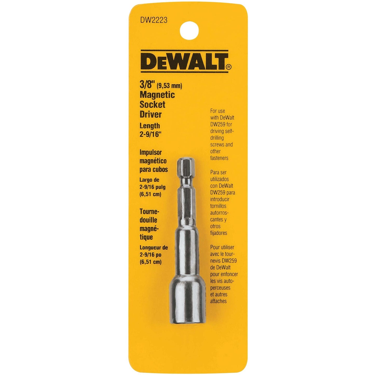 DeWalt DW2541IR G 1/4" Hex To 1/4" Sq Imp Ready Sockt Adpt