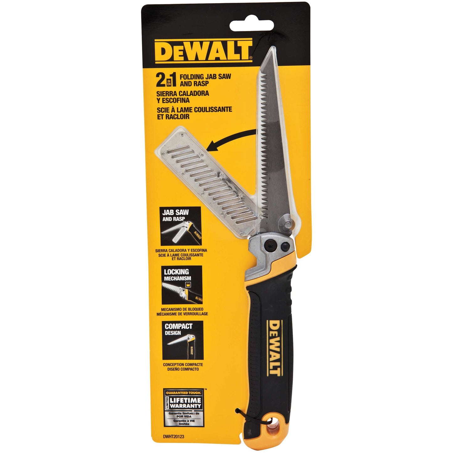 DeWalt 2-in-1 Folding Jab Saw and Rasp DWHT20123
