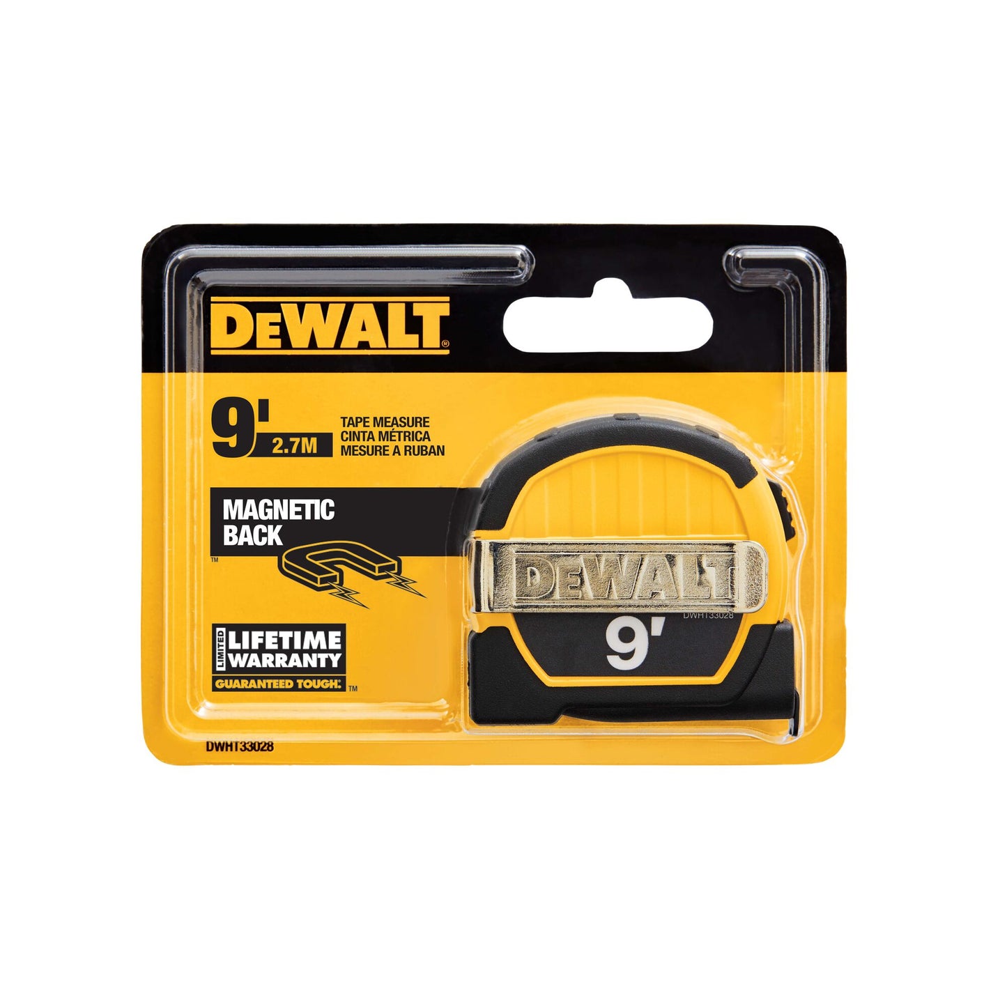 DeWalt 9' Magnetic Pocket Tape Measure DWHT33028M