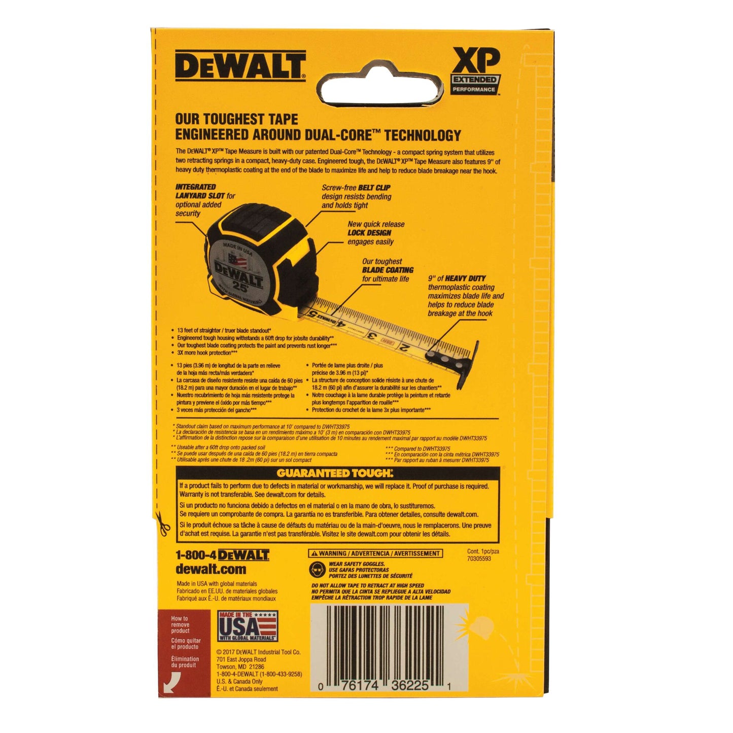 DeWalt Next Generation 25' Tape Measure DWHT36225S