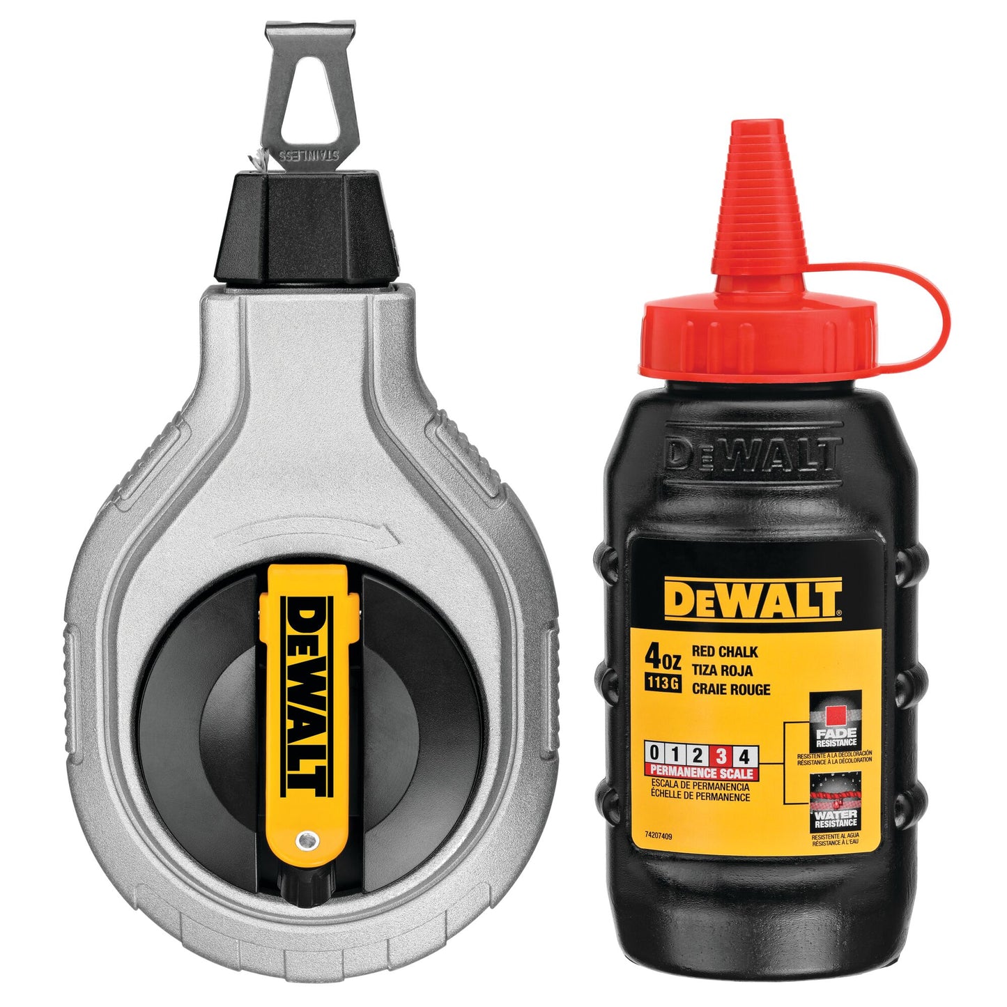 DeWalt DWHT47408 6:1 Aluminum Reel with Red Chalk