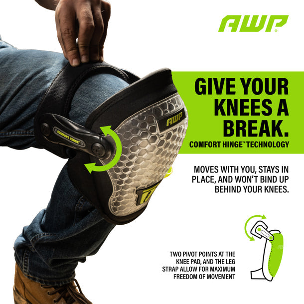 AWP L-22387-V5 Gel Pro Comfort Hinge Knee Pads