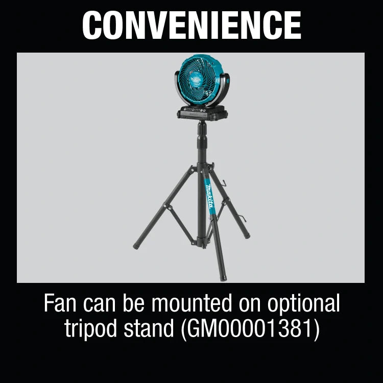 Makita DCF102Z 18V LXT® Lithium‑Ion Cordless 7‑1/8" Fan, Tool Only