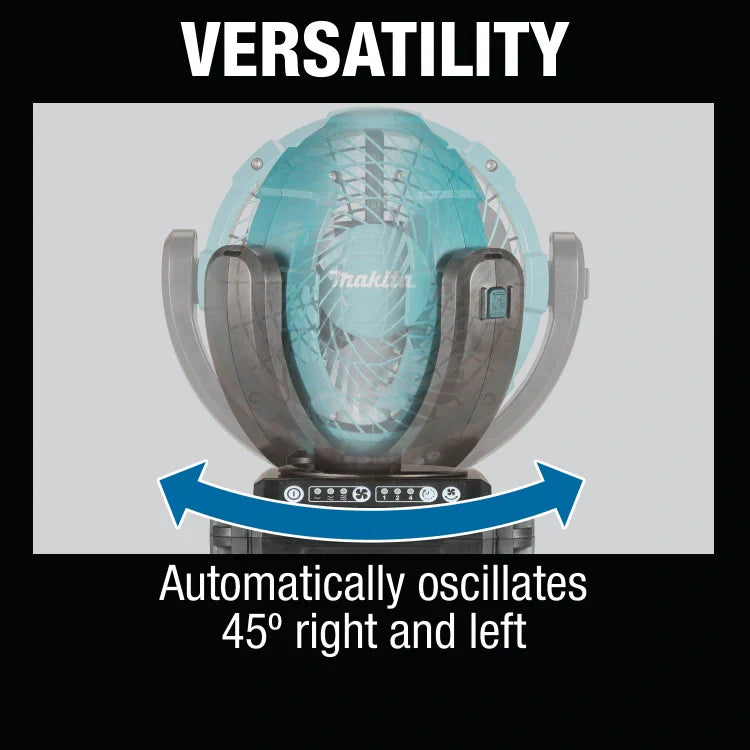 Makita DCF102Z 18V LXT® Lithium‑Ion Cordless 7‑1/8" Fan, Tool Only