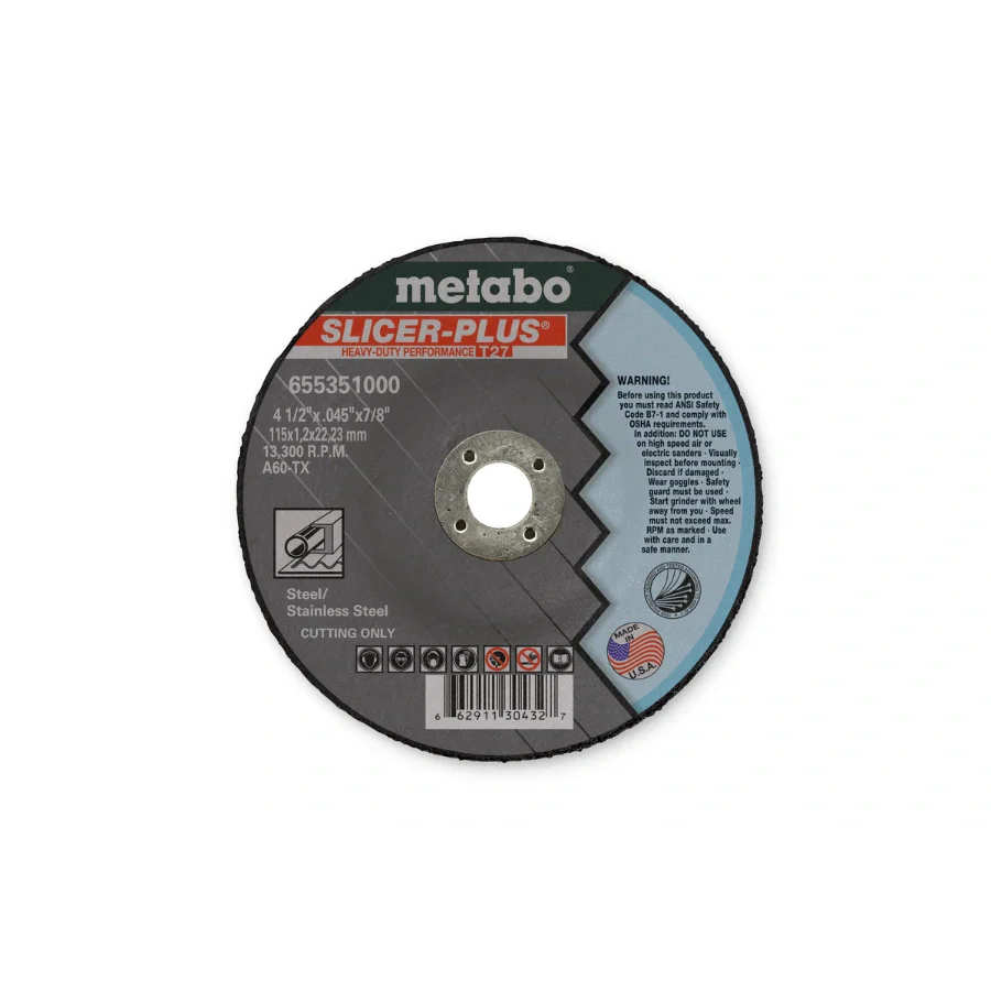 Metabo 655797000 Plus Cutting T27 - 9" x 1/16" x 7/8" - Stainless Steel