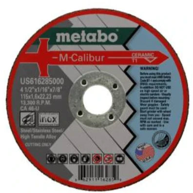 Metabo US616272000 M-CALIBUR 4-1/2" x .045" x 7/8" Stainless Steel - TYPE 27 - CA46U