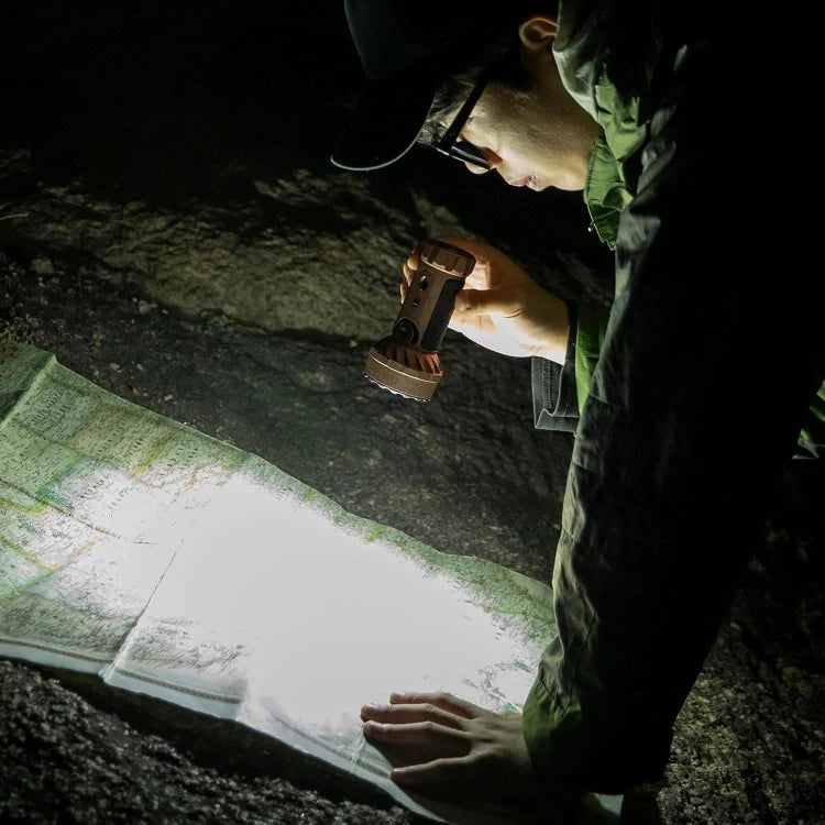 OLIGHT MARAUDERMINIT Marauder Mini Powerful LED Flashlight With RGB - Desert Terrain
