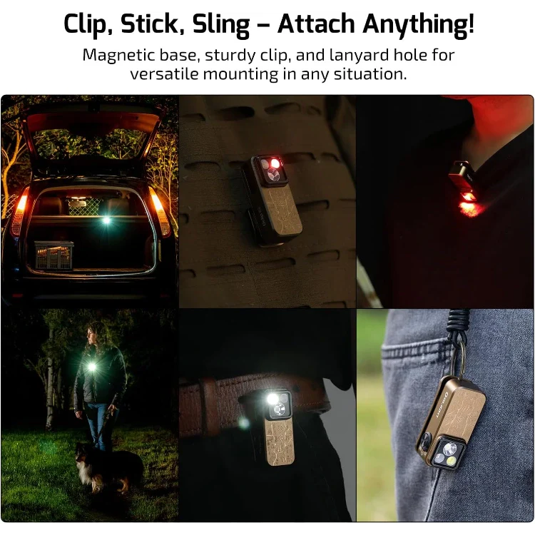 OLIGHT OCLIPPROAS Oclip Pro Clip on Flashlight with Floodlight - Ancient Script