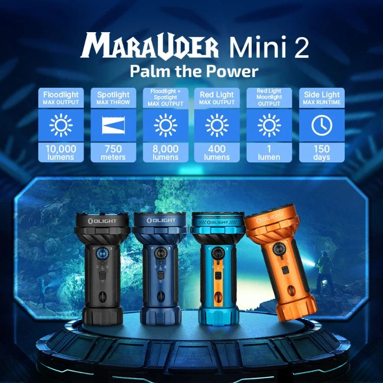 OLIGHT MARAUDERMINI2R Marauder Mini 2 Compact Powerful Flashlight - Roadster