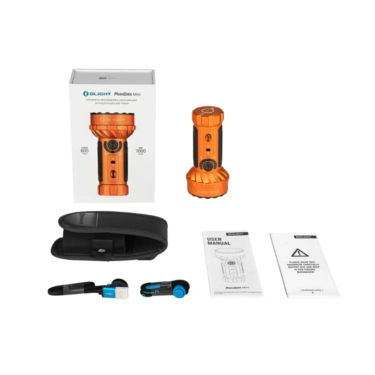 OLIGHT MARAUDERMINIOG Marauder Mini Powerful LED Flashlight With RGB - Orange