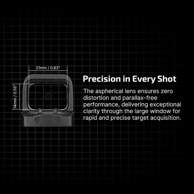 OLIGHT OSIGHTSRDDOTBK Osight S 2 MOA Dot & 32 MOA Circle with OAL Material