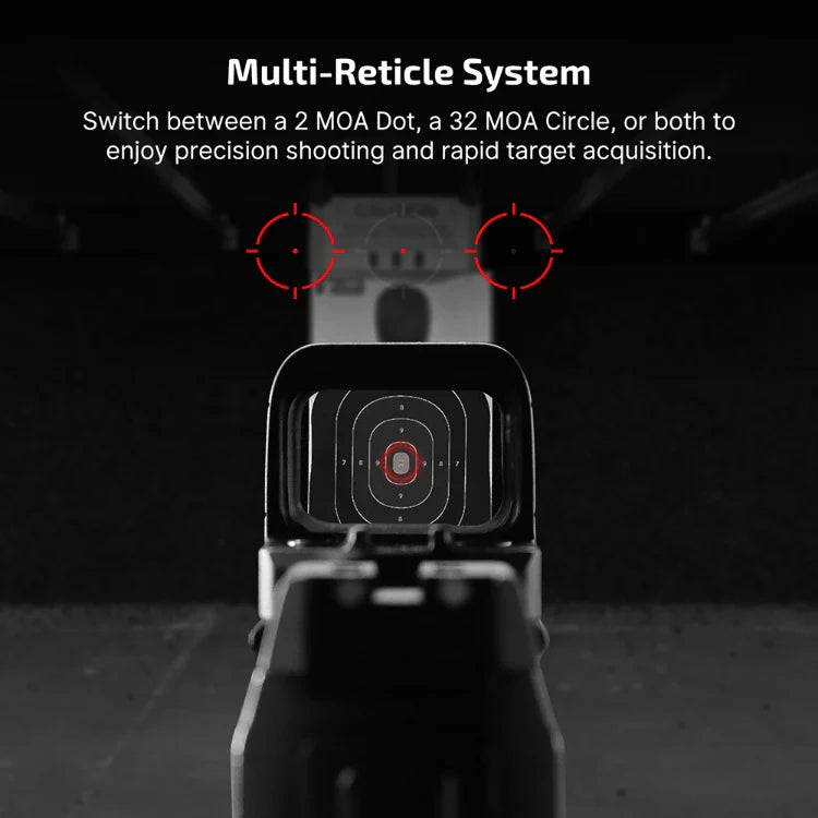 OLIGHT OSIGHTSRDDOTBK Osight S 2 MOA Dot & 32 MOA Circle with OAL Material