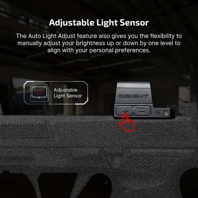 OLIGHT OSIGHTSRDDOTBK Osight S 2 MOA Dot & 32 MOA Circle with OAL Material