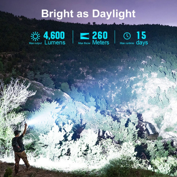OLIGHT SEEKER4PROVIOLET DIY Bundle Seeker 4 Pro High Power Flashlight Color-Cyber Violet CW(5700~7000K)