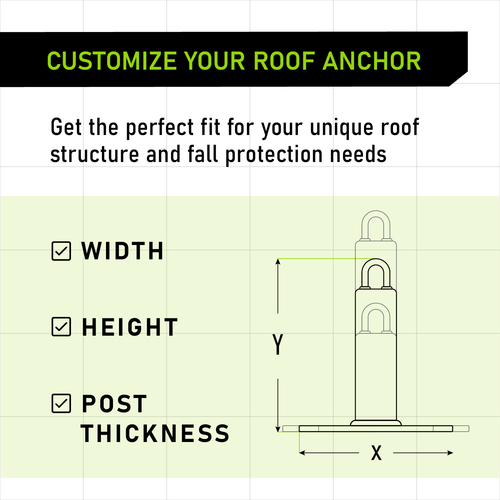 Frontline Commercial Roof Anchor 12"