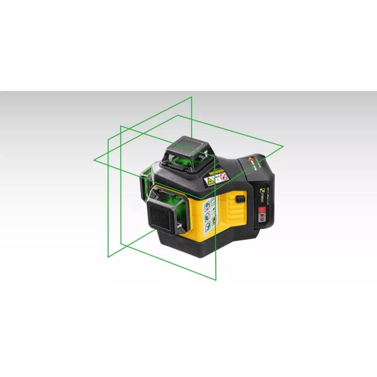 DEWALT 03420 Multi-line laser LAX 600 G, 12 V system, 7-piece set, with battery and charger