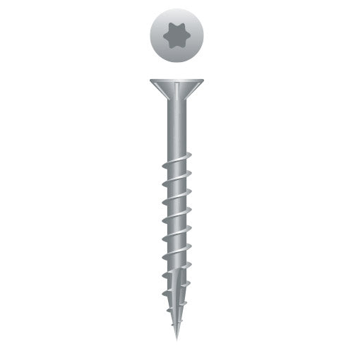 XT1031MG - Strong-Point 316 Stainless Steel Star Drive Flat Head w/Nibs, Coarse Thread, Type '17', 10 x 3-1/2, Box of 1,000