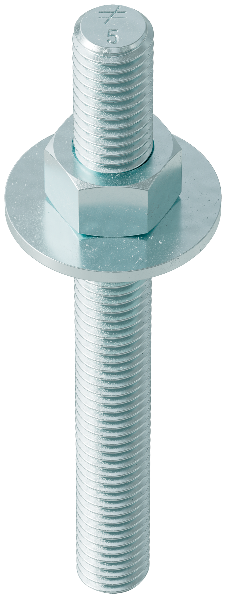 Simpson Strong-Tie RFB#4X5 RFB 1/2 in. x 5 in. Zinc-Plated Retrofit Bolt, Grade 36 (Pack of 50)
