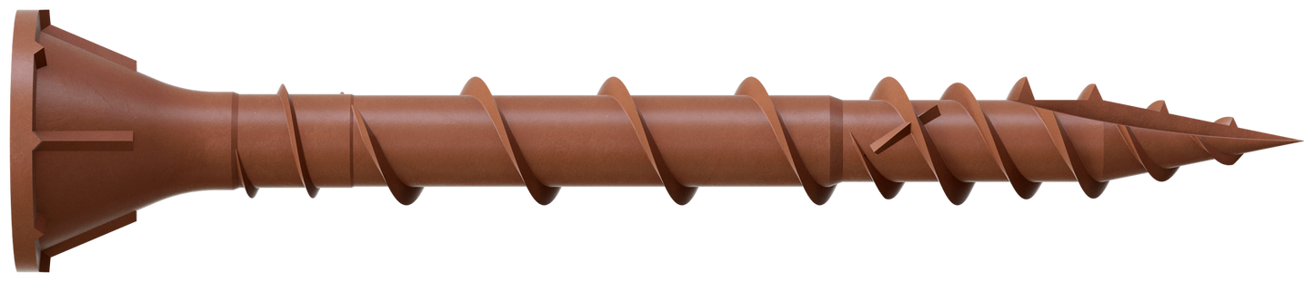 Simpson Strong-Tie DSVR158R5LB Deck-Drive™ DSV WOOD Screw — #8 x 1-5/8 in. T-25, Flat Head, Quik Guard®, Red (5 lb.)