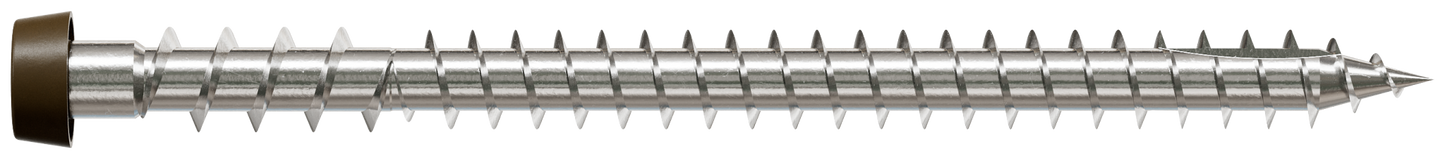 Simpson Strong-Tie DCU234C316BR01 Deck-Drive™ DCU COMPOSITE Screw — #10 x 2-3/4 in. T20, Type 316, Brown 01 (70-Qty) (Pack of 600)