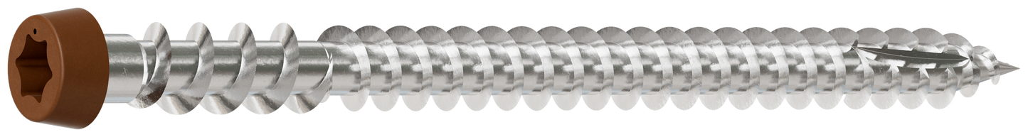 Simpson Strong-Tie DCU234C316RD Deck-Drive™ DCU COMPOSITE Screw — #10 x 2-3/4 in. T20, Type 316, Red (70-Qty) (Pack of 5)
