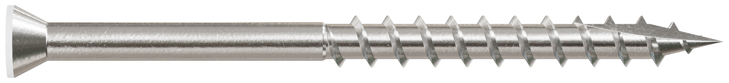Simpson Strong-Tie T07225FT1WH01 Trim-Head Screw, 6-Lobe Drive — #7 x 2-1/4 in. T-15 Type 316, White 01(1 lb.)
