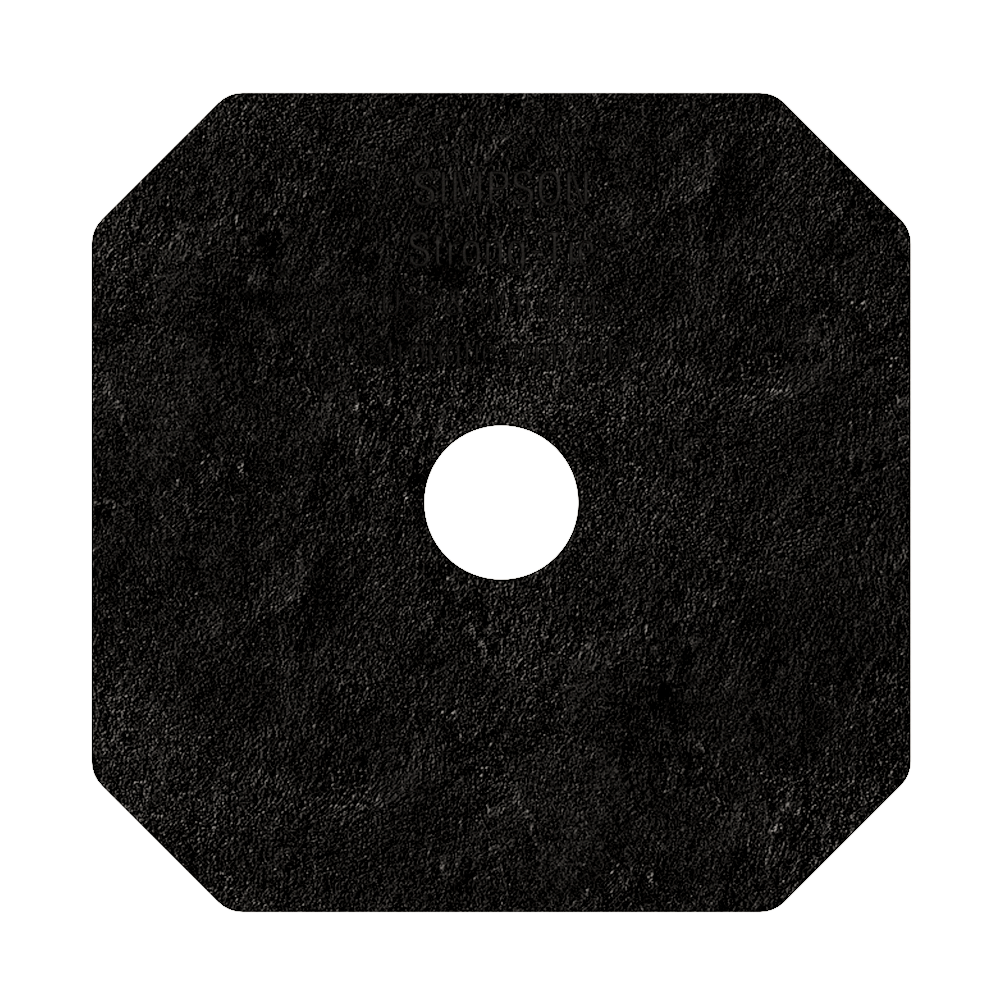 Simpson Strong-Tie APVDW56 Outdoor Accents® Avant Collection™ Z-MAX®, Black Powder-Coated Decorative Washer (Pack of 2880)