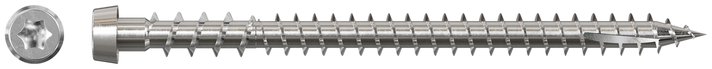 Simpson Strong-Tie DCU234S316 Deck-Drive™ DCU COMPOSITE Screw (Collated) — #10 x 2-3/4 in. Type 316 (1000-Qty)