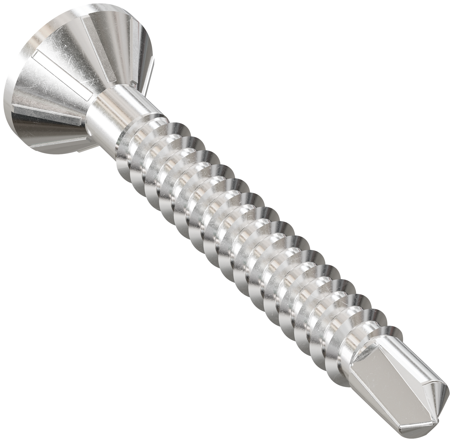 Simpson Strong-Tie SSFHSD112S1016 FHSD Wood-to-CFS Screw (Collated) — #10 x 1-1/2 in. #2SQ, Flat Head, Type 410 (1000-Qty) (Pack of 100)