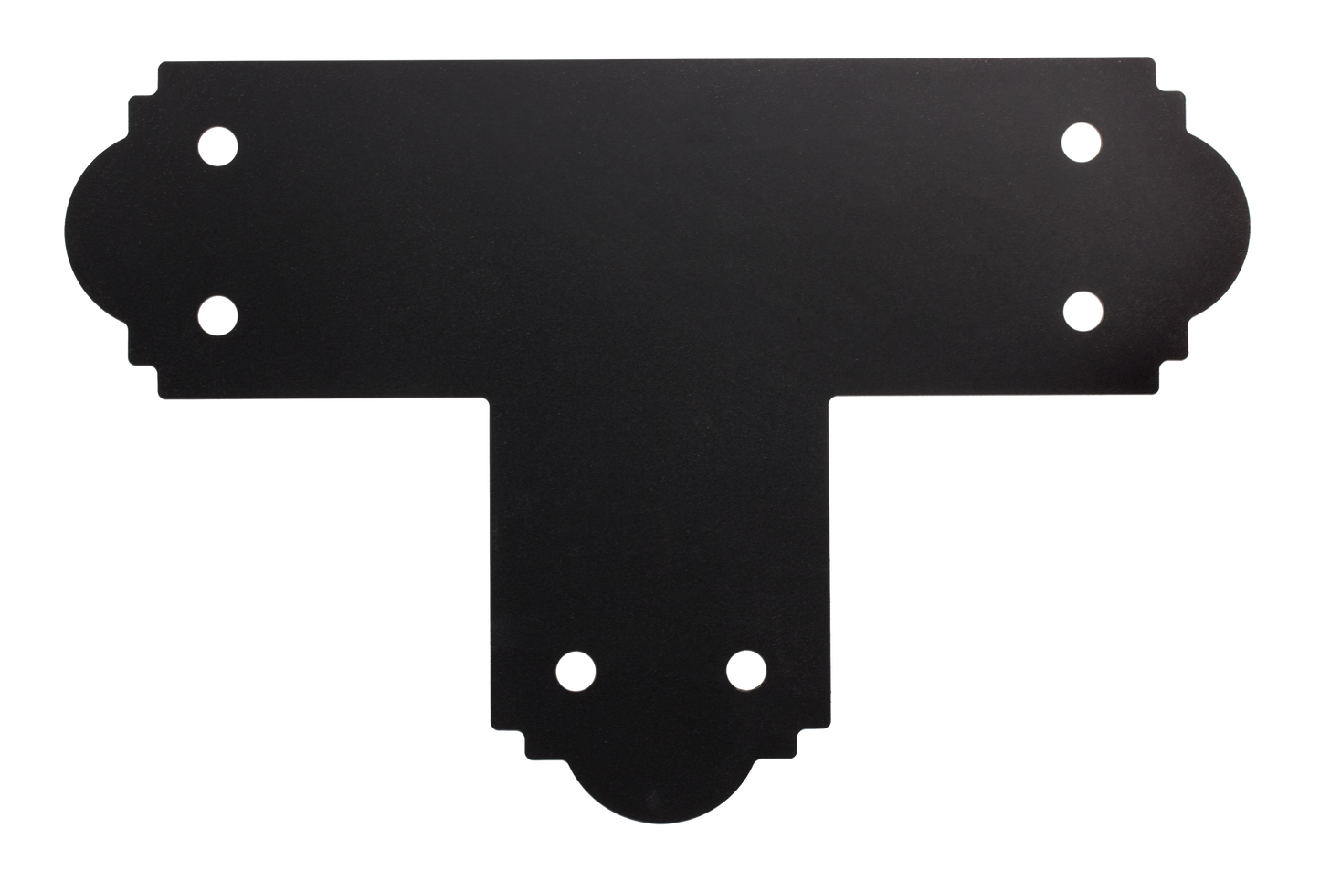 Simpson Strong-Tie APT6 Outdoor Accents® Mission Collection® ZMAX®, Black Powder-Coated T Strap for 6x6 (Pack of 8)