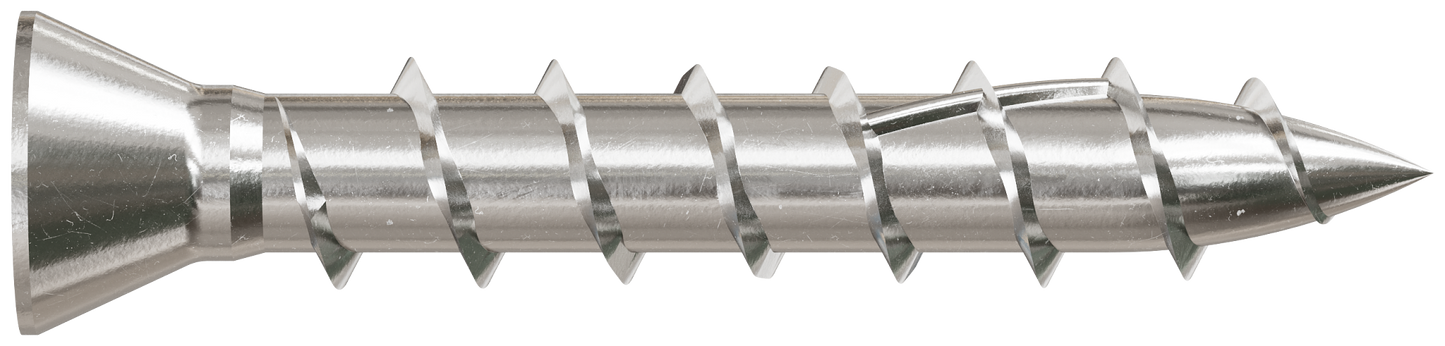 Simpson Strong-Tie T07100WP1 Deck-Drive™ DWP WOOD SS Screw — #7 x 1 in. T15, Trim Head, Type 316 (1 lb.) (Pack of 10)